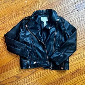 COPY - Zara Girls faux leather moto jacket